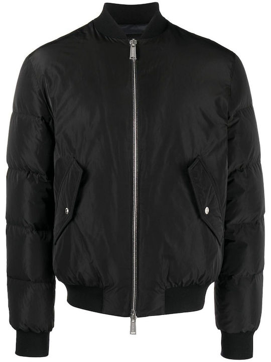 Dsquared2 Herren Winter Jacke Lässig Schwarz