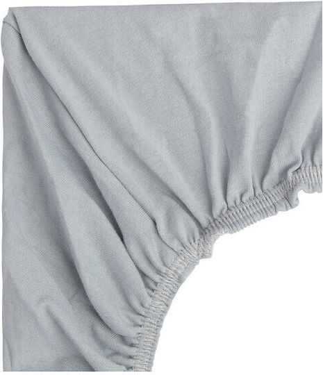 Sensillo Baby Sheet Crib Cotton Fitted Gray 40x90cm