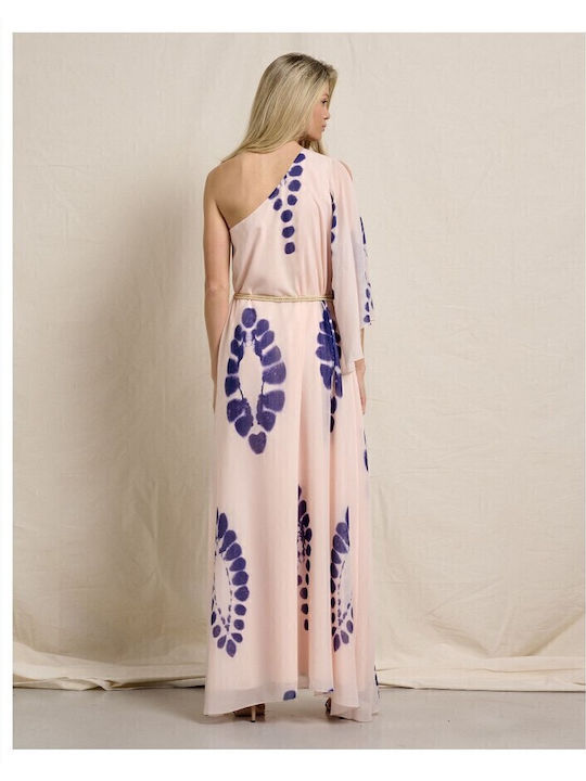 Summer Maxi Dress for Wedding and Christening Pink