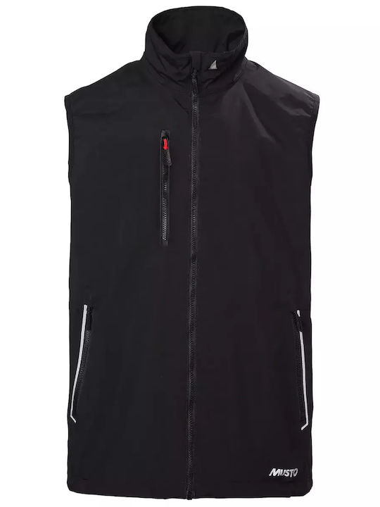 Musto Sardinia Ärmellos Herren Winter Jacke Lässig Schwarz