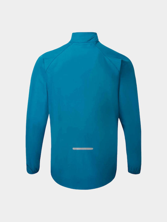 Herren Jacke Lässig Winddicht Blau
