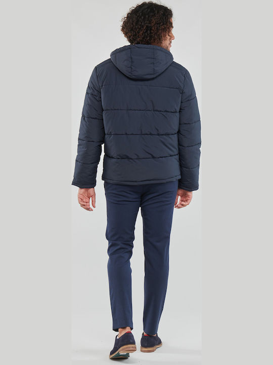 Χειμωνιάτικο Μπουφάν Puffer Navy Μπλε