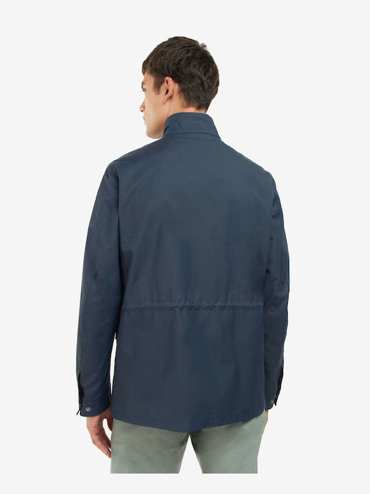 Barbour Herren Winter Jacke Lässig Blau