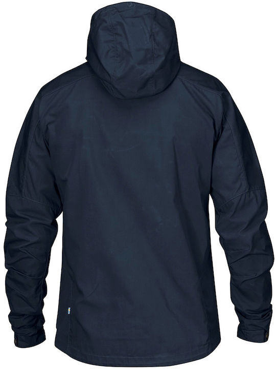 Fjallraven Men's Winter Jacket Waterproof Navy Blue