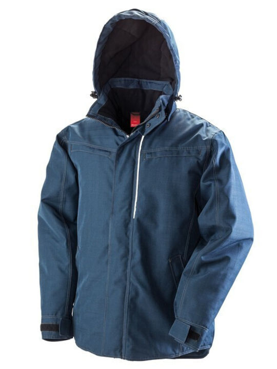 Result Men's Winter Jacket Waterproof Navy Blue