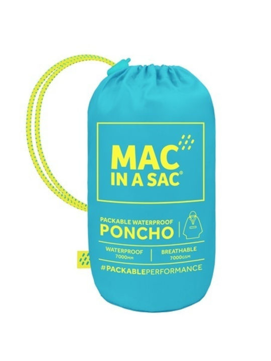 MAC In a Sac Neon Geacă pentru bărbați Impermeabil Albastru