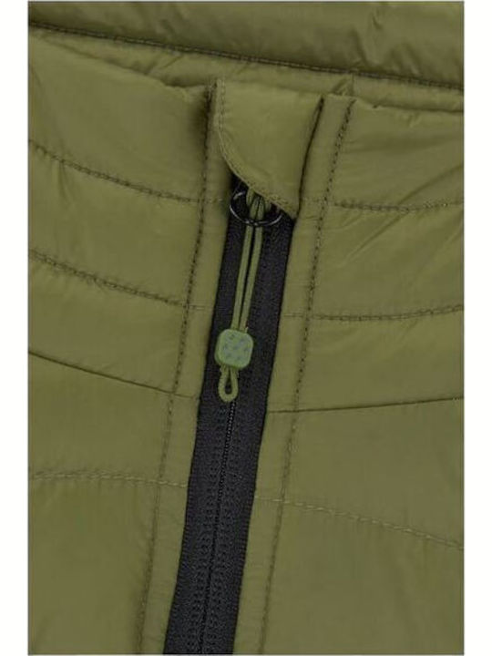 Alpine Безръкаво Зимно Puffer Якето Каки