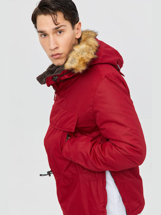 Aristoteli Bitsiani Herren Winter Jacke Rot