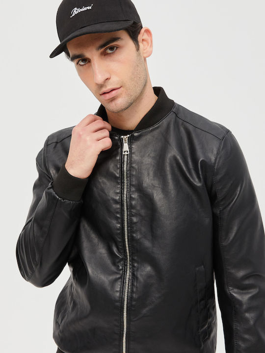 Aristoteli Bitsiani Men's Winter Bomber Jacket Black