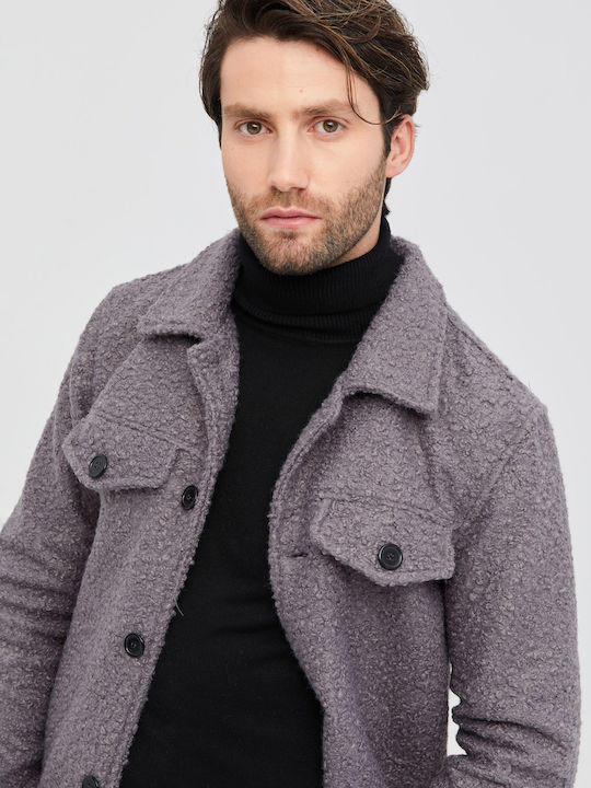 Aristoteli Bitsiani Men's Winter Jacket Gray