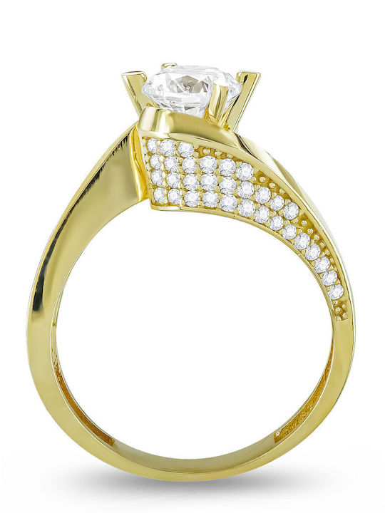 Kiriakos Gofas Single Stone from Gold 14K