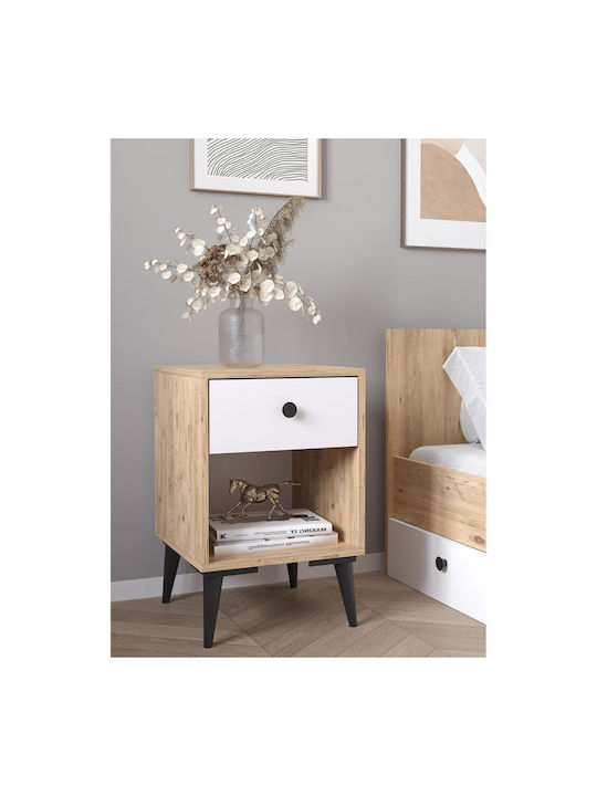 Amari Wooden Bedside Table 43x43x67.5cm