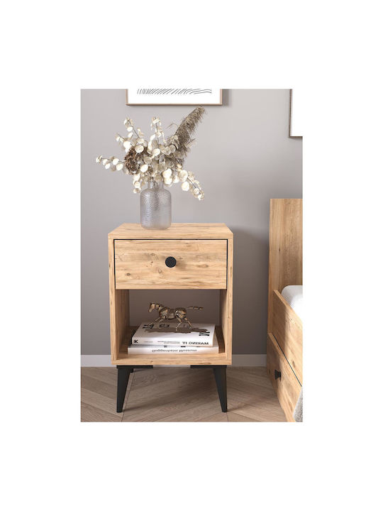 Amari Wooden Bedside Table 43x43x67.5cm