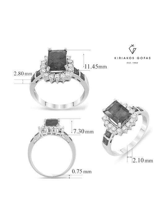 Kiriakos Gofas Single Stone with Diamond