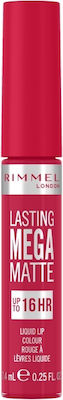 Rimmel Lasting Mega Matte Lang anhaltend Flüssig Lippenstift Matt