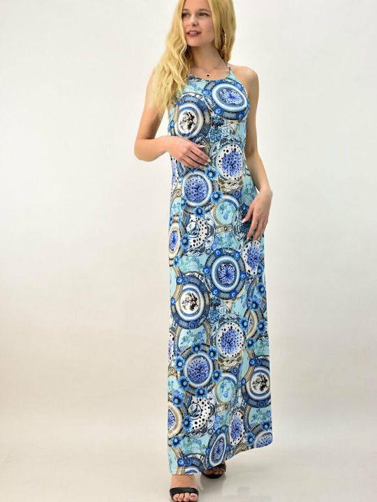 Sommer Maxi Kleid Hellblau