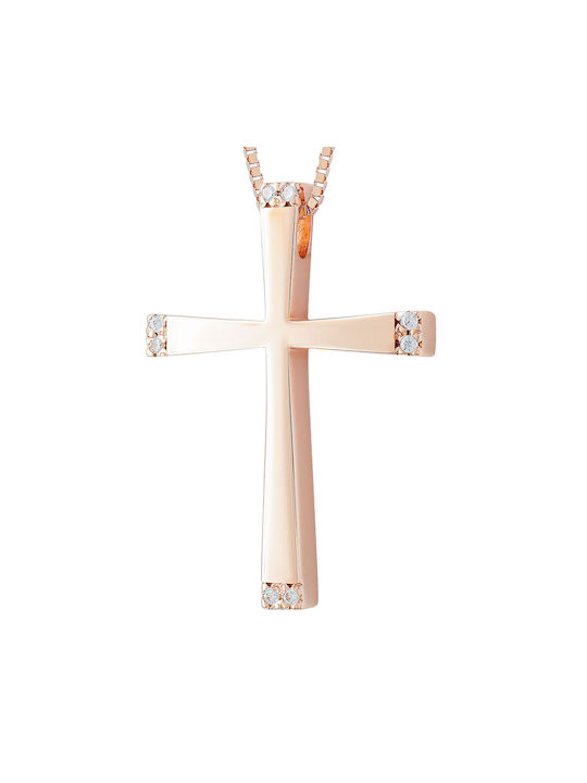 Kiriakos Gofas Women's Rose Gold Cross 14K