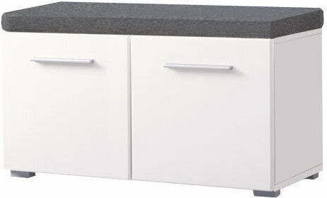 Beny Kom 760 Entry Furniture with Shoe Rack & Bench White 79x35x45cm