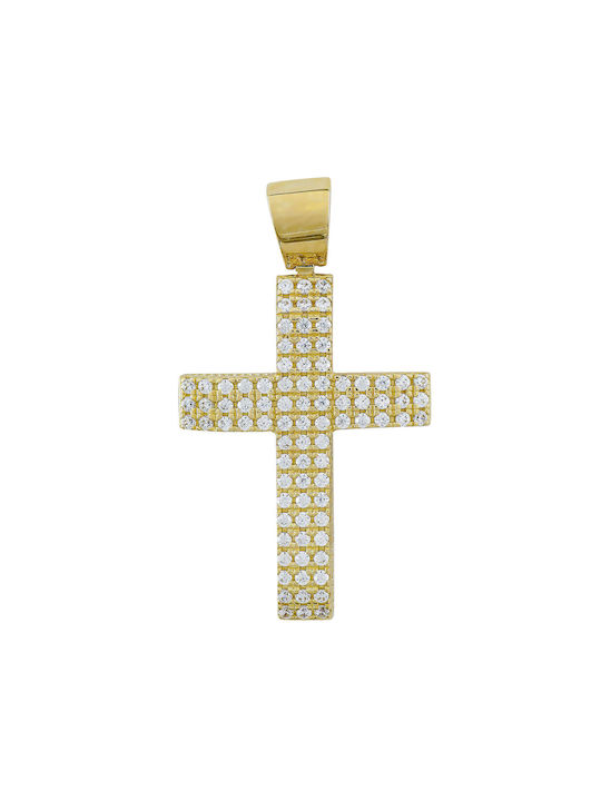 Kiriakos Gofas Women's Gold Cross 14K Double Sided