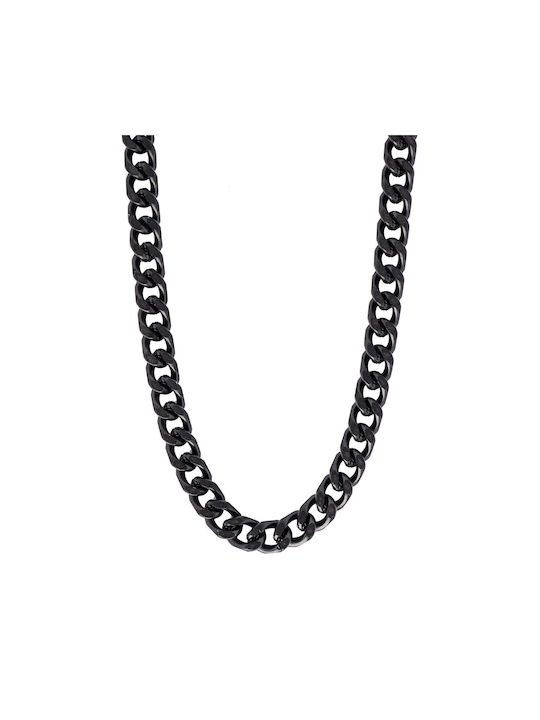 Kiriakos Gofas Chain Neck made of Steel Thin Thickness 4.7mm and Length 60cm