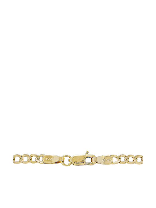Kiriakos Gofas Мъжка Златна Верига Врат 14K Тънка Дебелина 3.3mm