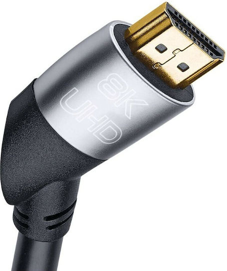 Oehlbach Easy Connect UHD HDMI 2.1 Ultra High Speed 48Gbps 4K 120Hz HDR VRR Kabel HDMI-Stecker - HDMI-Stecker 1,5m Schwarz