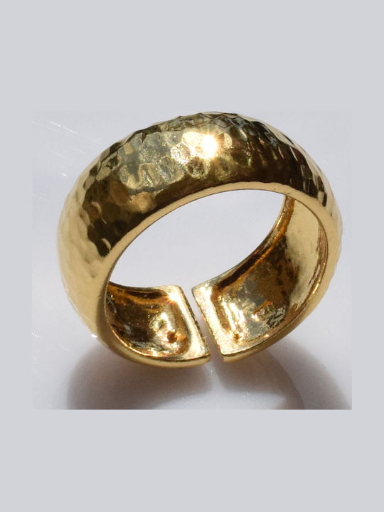 Bizoutaki Ring Small Wedding Band made of Silver Gold Plated
