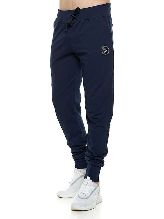 Bodymove Men's Sweatpants with Rubber Blue