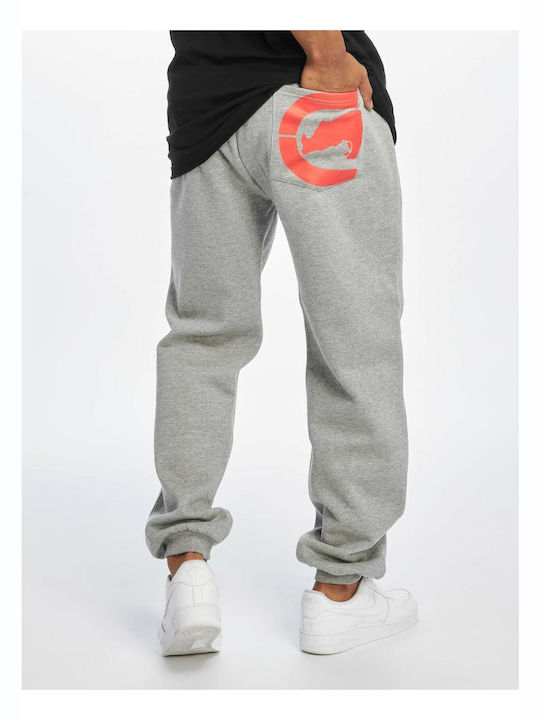 Ecko Unltd Men's Sweatpants with Rubber Gray