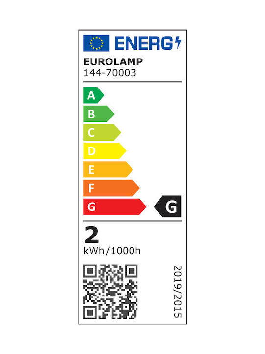 Eurolamp Plastic Vintage Lampă de masă LED cu Abajur Transparent și Bază