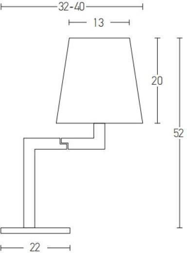 Zambelis Lights Μεταλλικό Πορτατίφ για Ντουί E27 με Λευκό Καπέλο και Ασημί Βάση