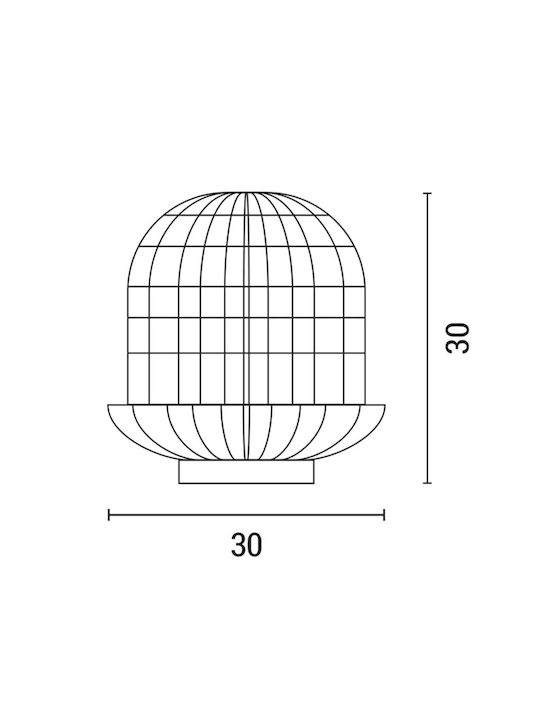 Eurolamp Table Decorative Lamp with Socket for Bulb E27