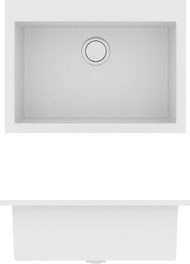 Sanitec Ultra Granite Drop-In Sink Synthetic Granite W70xD50cm Pietra