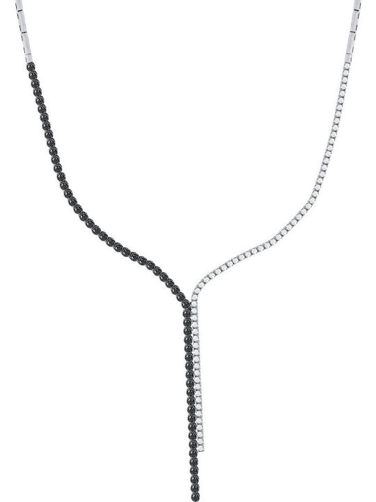 Kiriakos Gofas Set with Necklace , Earrings & Bracelet from White Gold 14K