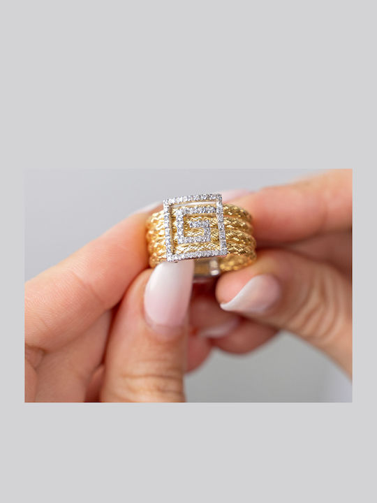 Kiriakos Gofas Set mit Ring & Armband aus Gold 18K
