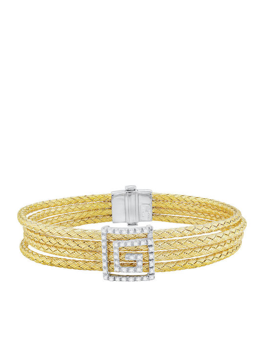 Kiriakos Gofas Set mit Ring & Armband aus Gold 18K