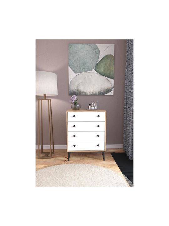 Amari Wooden Chest of Drawers with 4 Drawers 72x43x96cm