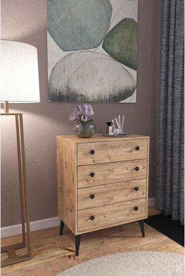 Amari Wooden Chest of Drawers with 4 Drawers 72x43x96cm