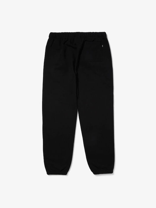 HUF Men's Fleece Sweatpants with Rubber Black