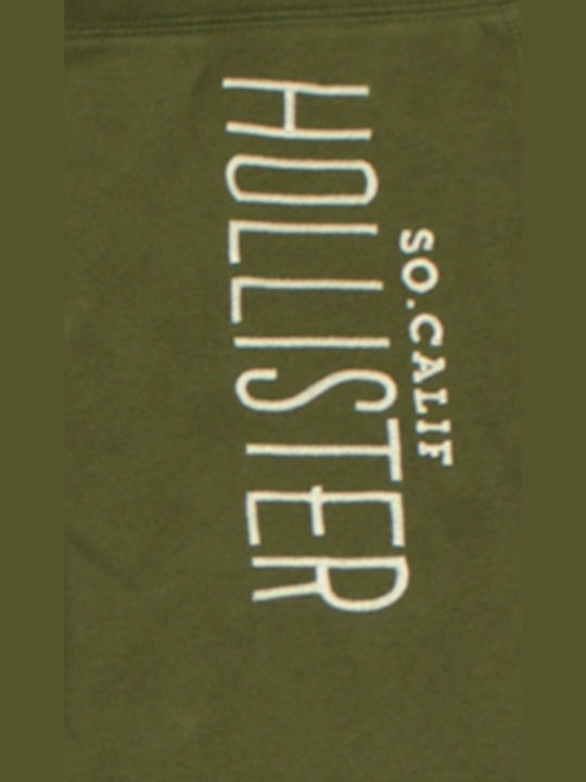 Hollister Men's Sweatpants with Rubber Green