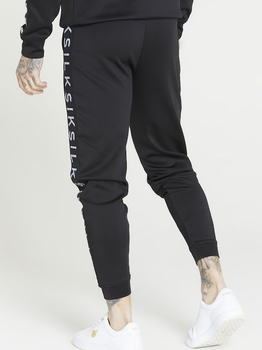 Sik Silk Men's Sweatpants with Rubber Black