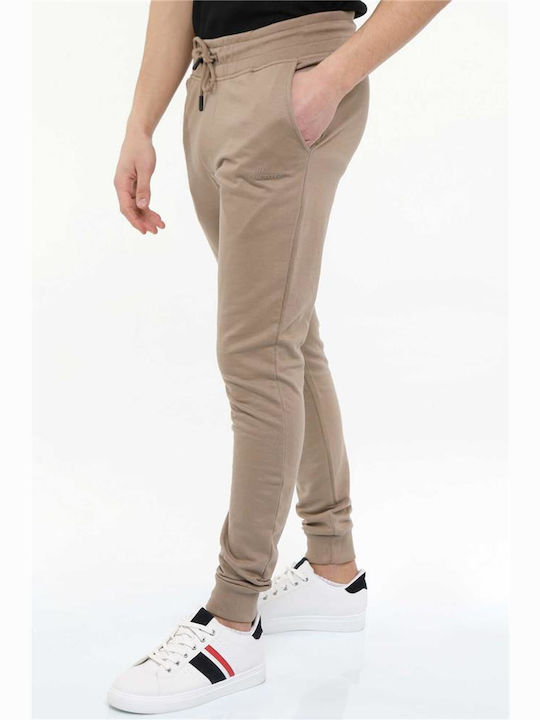 Van Hipster Men's Sweatpants with Rubber Beige