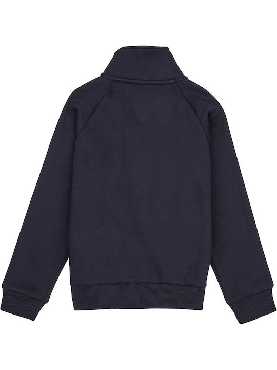 Kids Sweatshirt Cardigan with Hood Navy Blue
