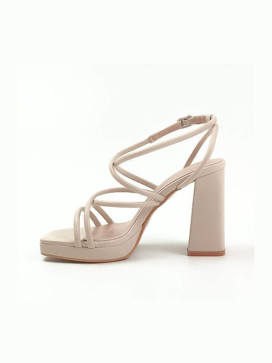 Plato Platform Women's Sandals Beige