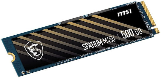 MSI Spatium M450 SSD 500GB τύπου M.2 με σύνδεση PCI Express 4.0 S78-440K190-P83