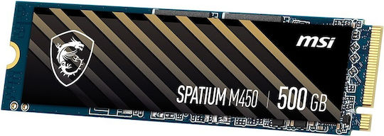 MSI Spatium M450 SSD 500GB τύπου M.2 με σύνδεση PCI Express 4.0 S78-440K190-P83