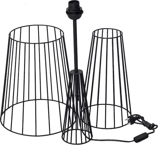 Heronia Vintage Stehlampe H130cm. Schwarz
