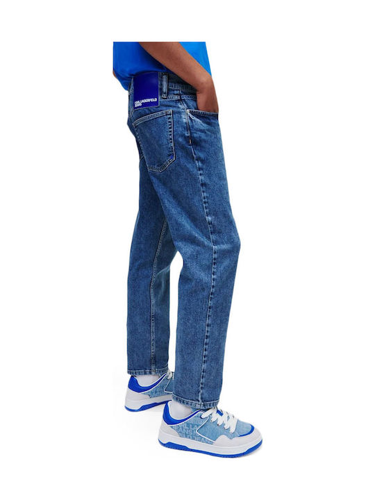 Men's Jeans Pants with Regular Tapered Fit Blue