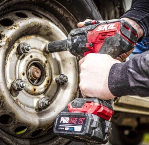 Skil SD1E3285JA Brushless Impact Wrench Battery 20V Solo with Socket 1/2"