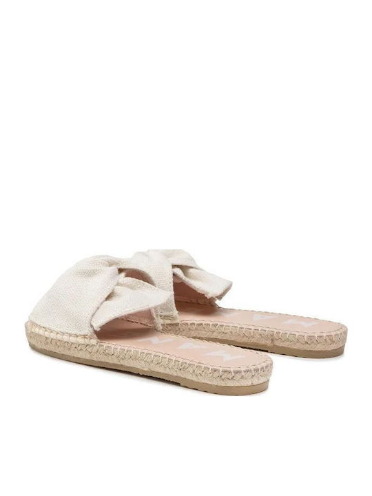Women's Flat Sandals in Beige Color